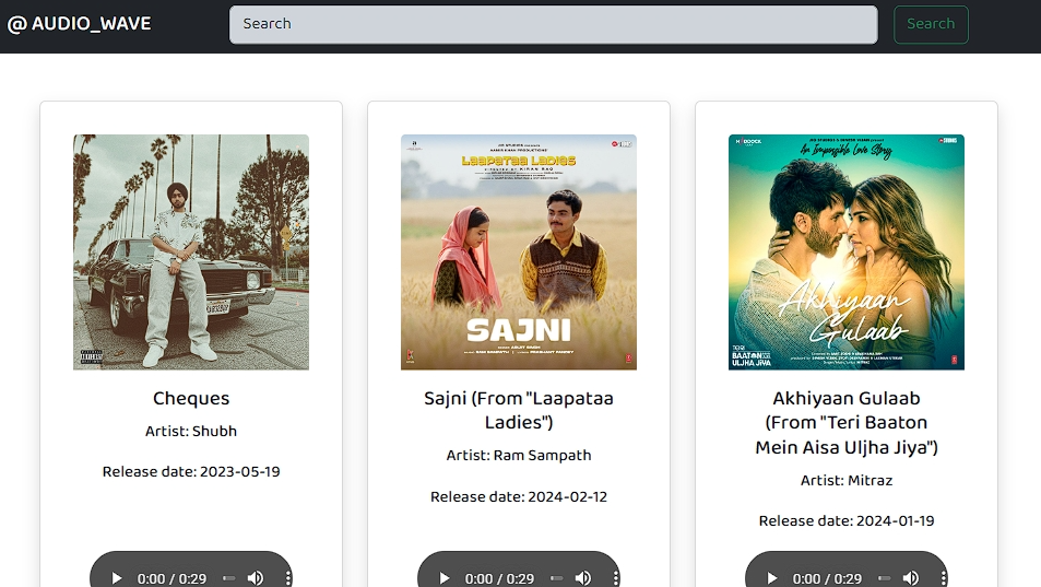 AudioWaves Screenshot